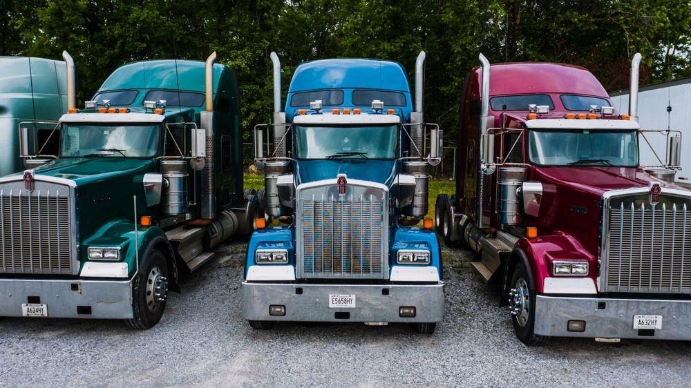 Semi truck tractor with no trailer, for power only